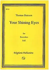 Thomas Bateson Notenblätter Your shining Eyes