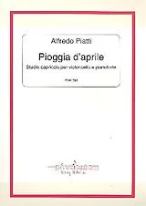 Alfredo Carlo Piatti Notenblätter Pioggia daprile per violoncello