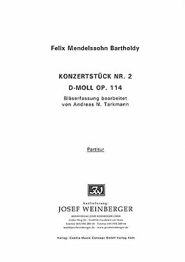 Felix Mendelssohn-Bartholdy Notenblätter Konzertstück d-Moll Nr.2 op.114