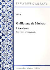 Guillaume de Machaut Notenblätter 2 Rondeaux