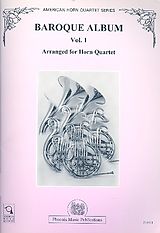 Johann Sebastian Bach Notenblätter Baroque Album vol.1 for 4 horns
