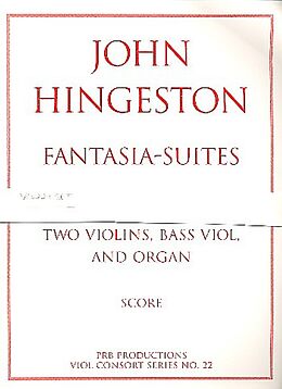 John Hingeston Notenblätter Fantasia-Suites a 3 vol.2 for 3 viols