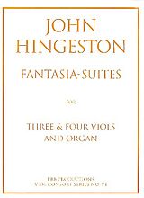 John Hingeston Notenblätter Fantasia-Suites for 3 and 4 viols and organ