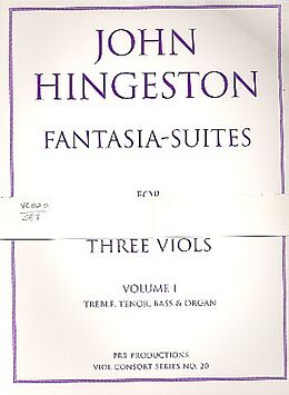 John Hingeston Notenblätter Fantasia-Suites a 3 vol.1 for 3 viols