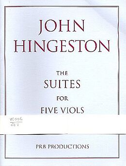 John Hingeston Notenblätter Fantasia-Suites a 5 and a 6