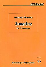Aleksandr Poteenko Notenblätter Sonatine für 5 Trompeten