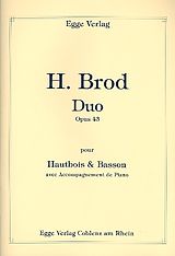 Henri Brod Notenblätter Duo op.43