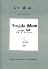 Konrad Wölki Notenblätter Spanische Skizzen op.25b