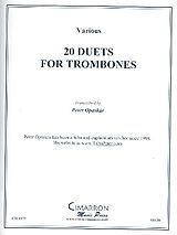  Notenblätter 20 Duets for 2 trombones