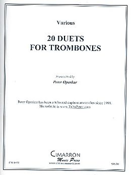  Notenblätter 20 Duets for 2 trombones