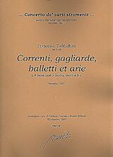 Francesco Todeschini Notenblätter Correnti, gagliarde, balletti et arie op.1