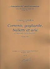 Francesco Todeschini Notenblätter Correnti, gagliarde, balletti et arie op.1