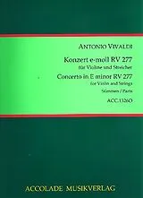 Antonio Vivaldi Notenblätter Konzert e-Moll RV277 op.11,2 für Violine