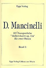 Domenico Mancinelli Notenblätter 12 Übungsstücke op.11a Band 1
