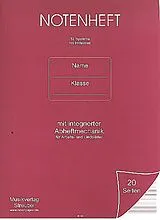  Instrumente+Zubehör Notenheft 12 Systeme Din A4 hoch mit Hilfslinien 20 Seiten