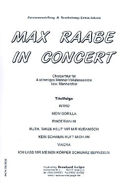 Max (Matthias Otto) Raabe Notenblätter Max Raabe in Concert