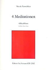 Nicola Termöhlen Notenblätter 4 Meditationen für 4 Blockflöten