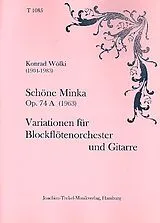 Konrad Wölki Notenblätter Schöne Minka op.74a - Variationen