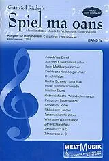 Gottfried Rieder Notenblätter Spiel ma oans Band 4für