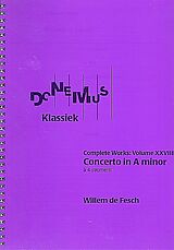 Willem de Fesch Notenblätter Concerto in a Minor for 4 instruments