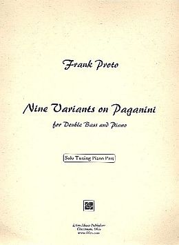 Frank Proto Notenblätter 9 Variations on Paganini for double