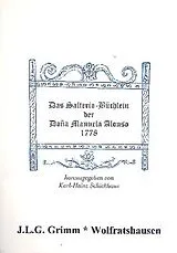  Notenblätter Das Salterio-Büchlein der Dona Manuela Alonso 1778