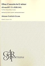 Johann Gottlieb Graun Notenblätter Concerto g minor GraunWV Cv-XIII-144
