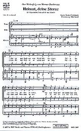 Werner Bochmann Notenblätter Heimat deine Sterne für Männerchor