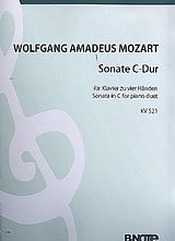 Wolfgang Amadeus Mozart Notenblätter Sonate C-Dur KV521 für Klavier zu 4 Händen