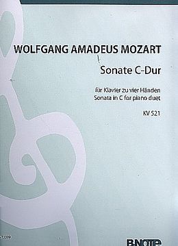 Wolfgang Amadeus Mozart Notenblätter Sonate C-Dur KV521