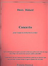 Denis Bédard Notenblätter Concerto pour orgue et orchestre