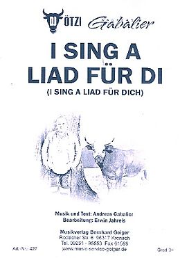 Andreas Gabalier Notenblätter I sing a Liad für Di