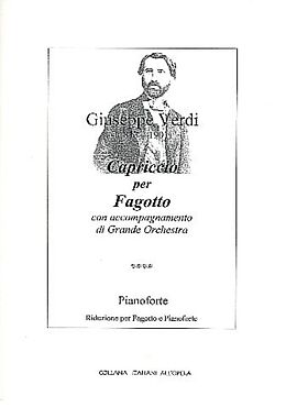 Giuseppe Verdi Notenblätter Capriccio für Fagott und Orchester