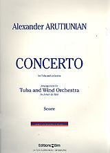 Alexander Arutjunjan Notenblätter Concerto for Tuba and Orchestra for