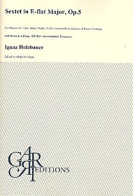 Ignaz Jakob Holzbauer Notenblätter Sextett E-Dur op.5 - für Flöte, Oboe, Violine