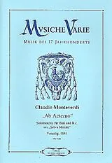 Claudio Monteverdi Notenblätter Ab aeterno für Bass und Bc