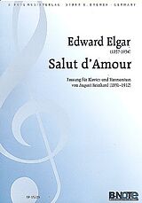 Edward Elgar Notenblätter Salut damour für Klavier und Harmonium