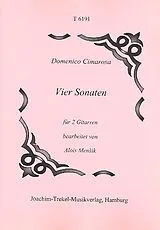 Domenico Cimarosa Notenblätter 4 Sonaten für 2 Gitarren