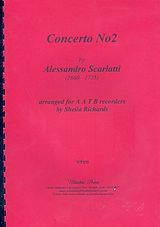 Alessandro Scarlatti Notenblätter Concerto no.2 for 4 recorders (AATB)