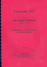Alessandro Scarlatti Notenblätter Concerto no.2 for 4 recorders (AATB)