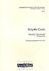 Sulpitia Cesis Notenblätter Motetti spirituali vol.1 for 2-6 female voices