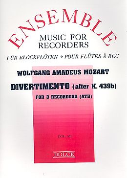 Wolfgang Amadeus Mozart Notenblätter Divertimento after KV439b