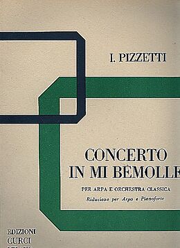 Ildebrando Pizzetti Notenblätter Concerto mi bemolle maggiore per arpa
