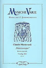 Claudio Monteverdi Notenblätter Marienvesper