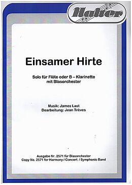 James (Hans) Last Notenblätter Einsamer Hirte für Flöte (Klarinette) und