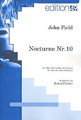 John Field Notenblätter Nocturne Nr.10 für Flöte (Violine)