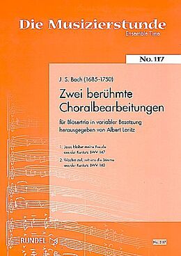 Johann Sebastian Bach Notenblätter 2 berühmte Choralbearbeitungen