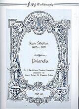 Jean Sibelius Notenblätter Finlandia op.26 für 9 Blechbläser, Pauken