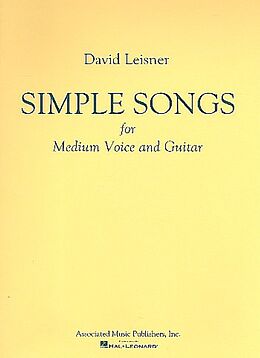 David Leisner Notenblätter Simple Songs for voice and guitar