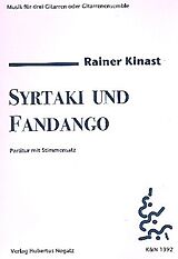 Rainer Kinast Notenblätter Syrtaki und Fandango für 3 Gitarren